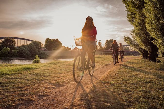 Mit dem Fahrrad über die Elbinsel Lernt die Natur