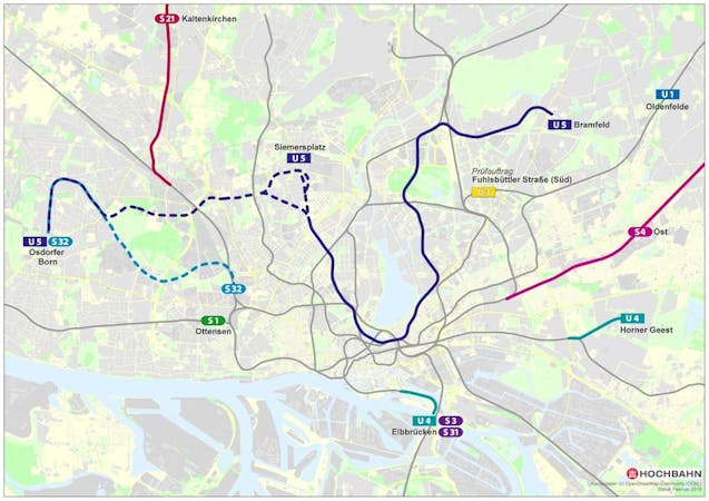 U5 in Hamburg So sieht die neue Strecke der Linie aus