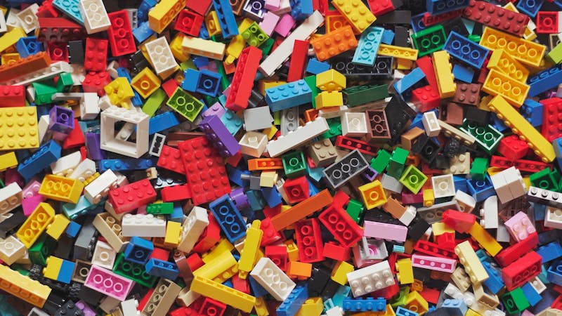 Bunte Legosteine