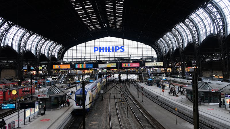 Gleise im Hamburger Hauptbahnhof