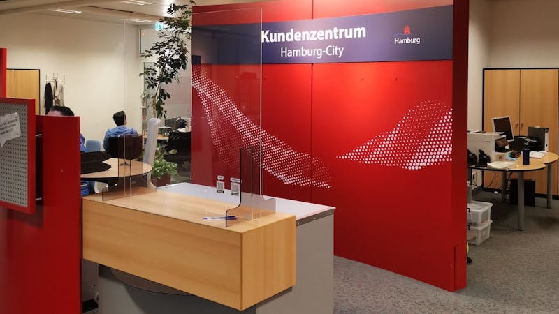 Das Sonder-Kundenzentrum Hamburg-City von innen